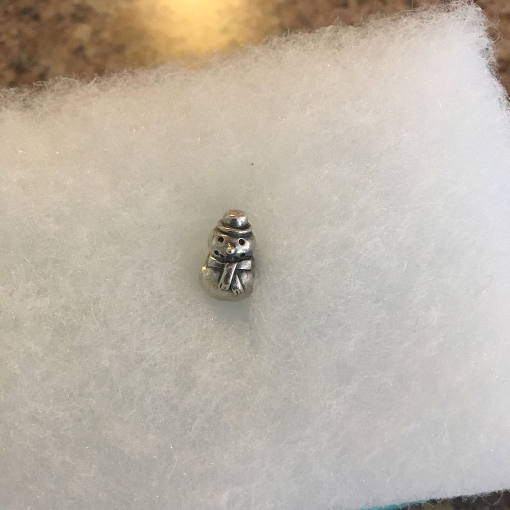 AUTHENTIC snow man Pandora charm